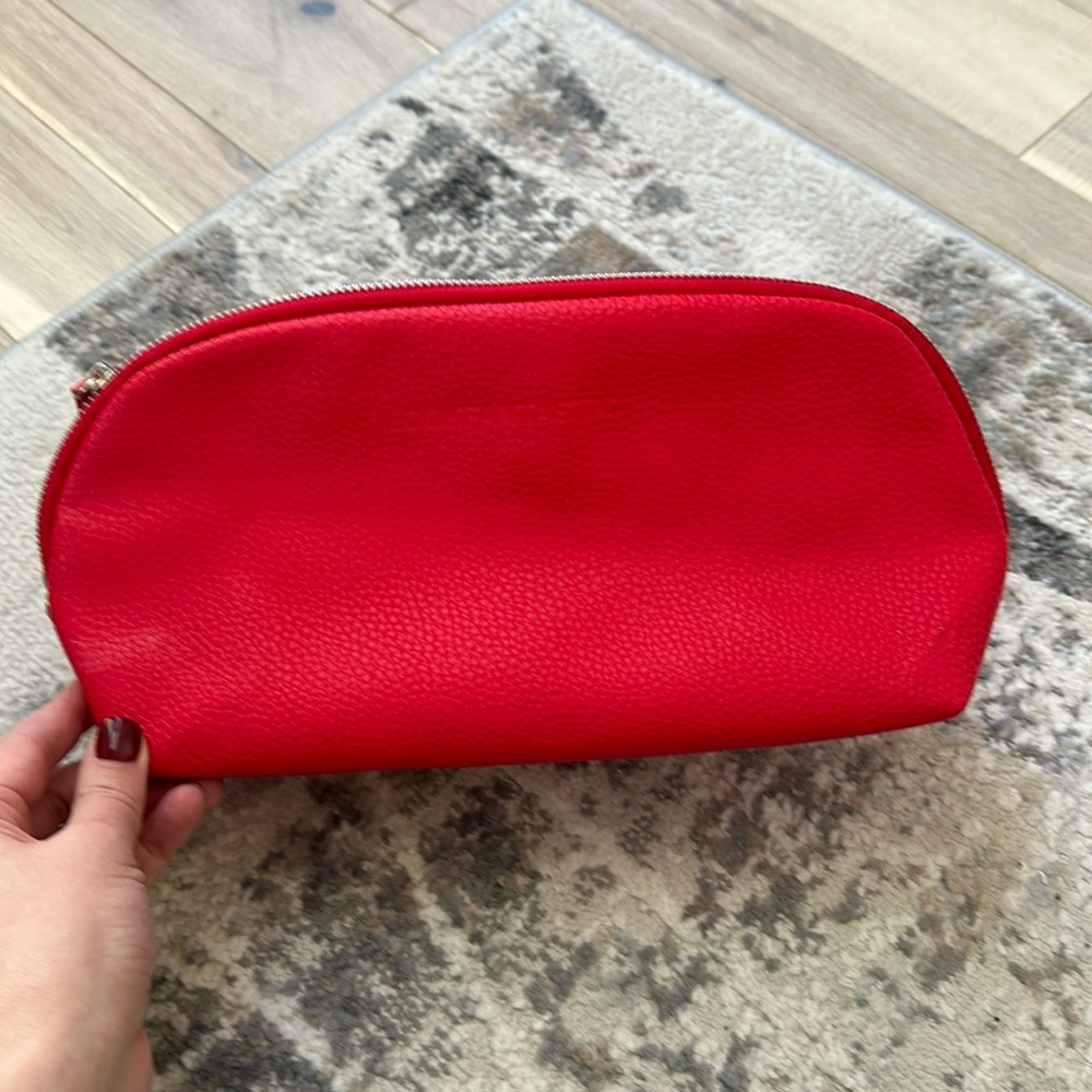 Spacious Red Makeup Bag